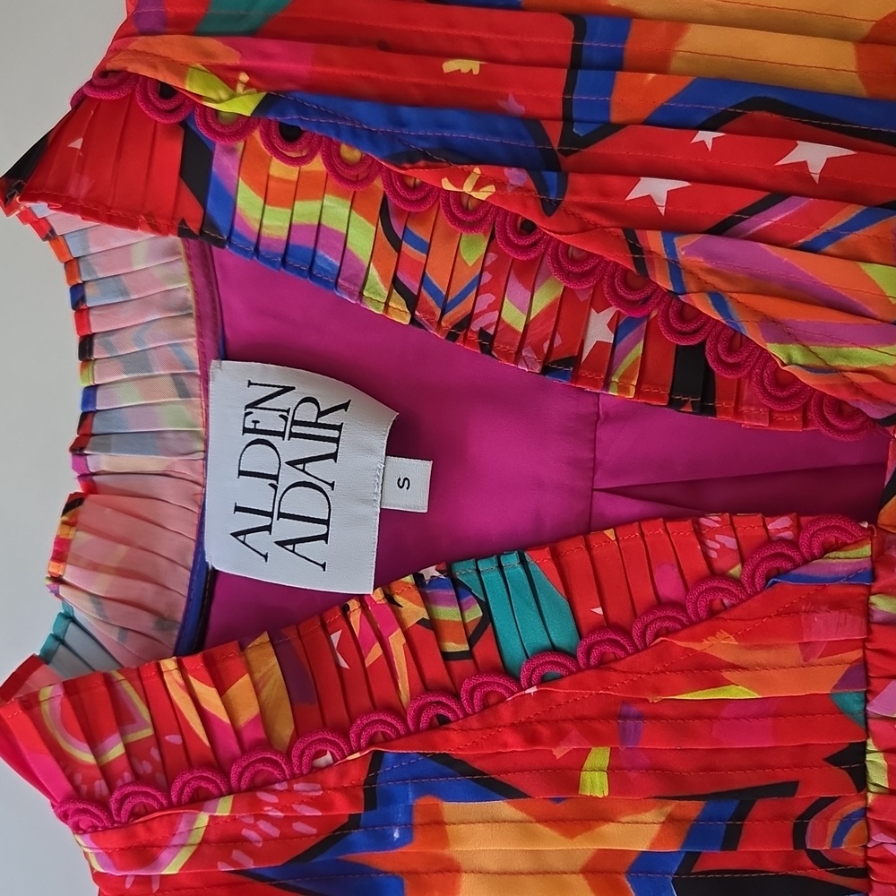Alden Adair Oliver Blouse In Star Gazing Size Small - Picture 11 of 12